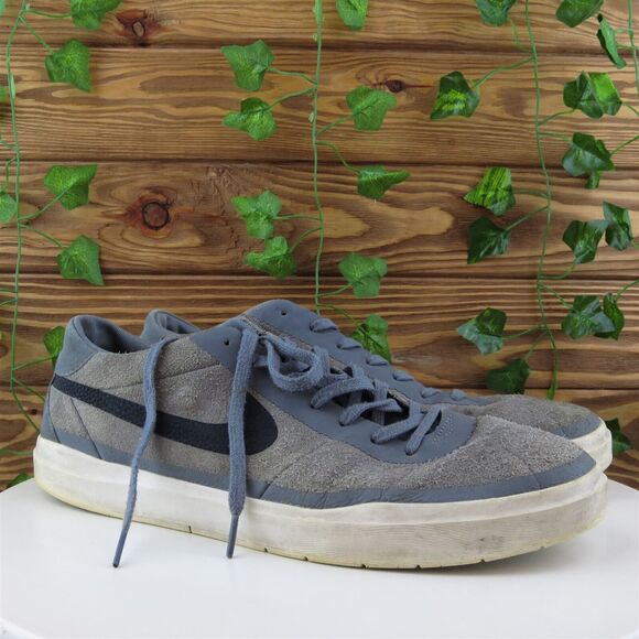 Nike Sz 13 Sneaker‎ Gray Leather Men Medium (D, M) Athletic - Picture 4 of 11